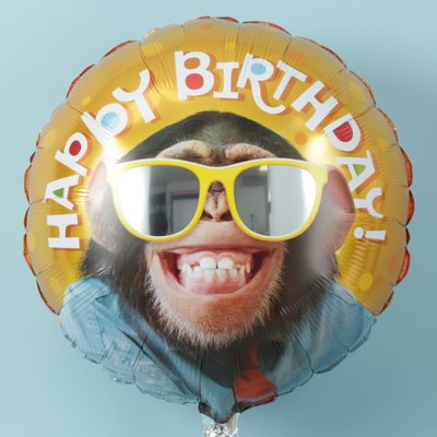 Happy Birthday Chimp Balloon