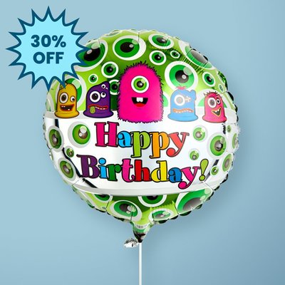 Happy Birthday Monsters Balloon