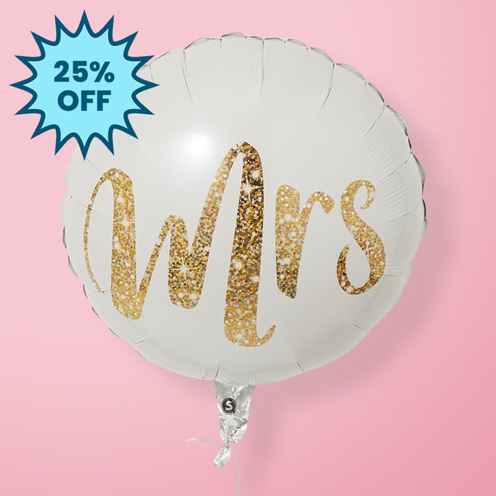 Mrs Gold Balloon