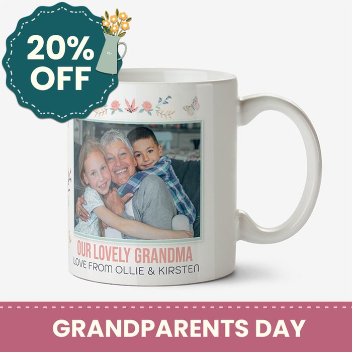 Tatty Teddy Our Lovely Grandma Personalised Photo Mug