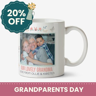 Tatty Teddy Our Lovely Grandma Personalised Photo Mug