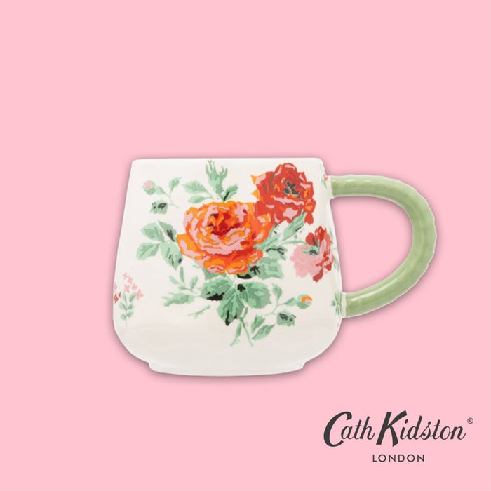 Cath Kidston Red Rose Twisted Handle Mug