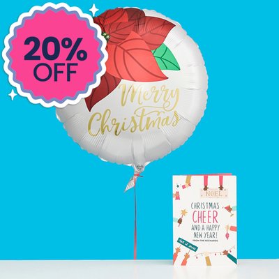 The Christmas Poinsettia Balloon 