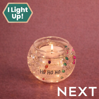 NEXT Christmas Light Up Candle  