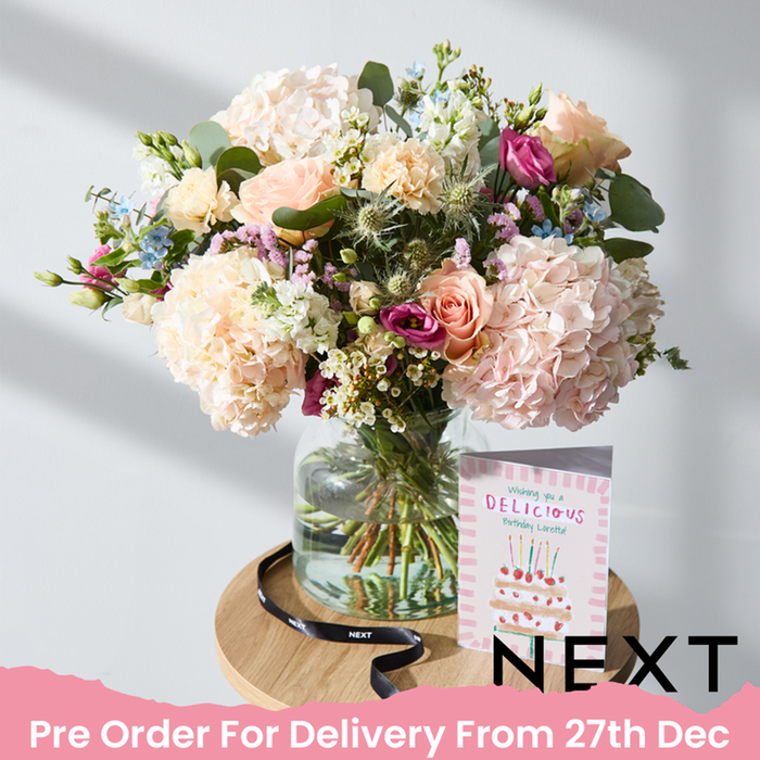 NEXT Pink Hydrangea & Peach Rose Bouquet