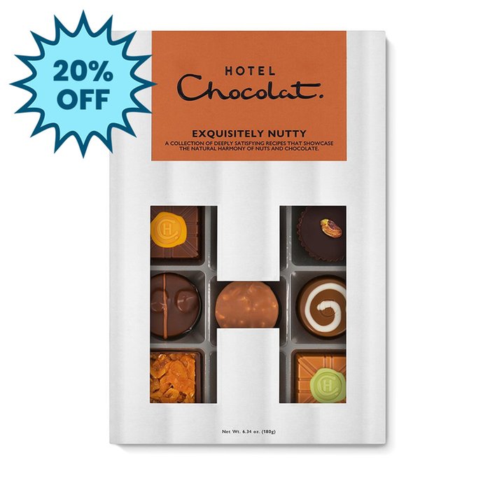 Hotel Chocolat Exquisitely Nutty H-box 155g