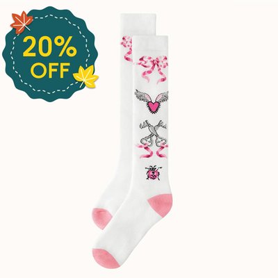 Cath Kidston Pretty Heart Print Socks