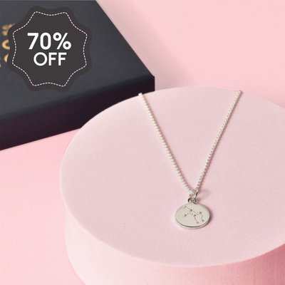 'Virgo' Zodiac Silver Necklace
