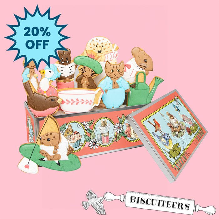 Biscuiteers Hand-Iced Beatrix Potter Luxe Tin