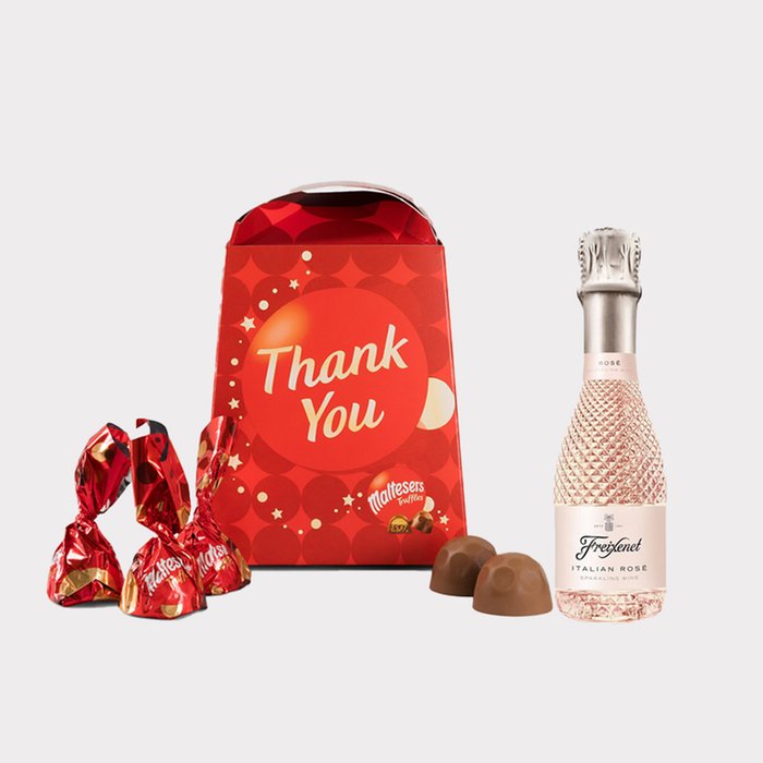 Freixenet Prosecco Rose 20cl & Maltesers Truffles 'Thank You' Box 200g