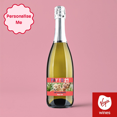 Personalised Photo Milestone Birthday Prosecco 75cl
