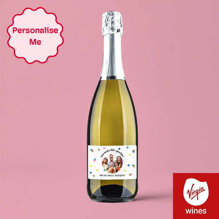 Personalised You Make My Life Sparkle Prosecco 75cl