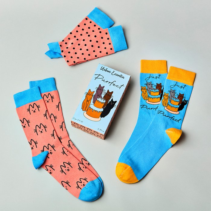 Unisex Purrfect Socks Gift Set