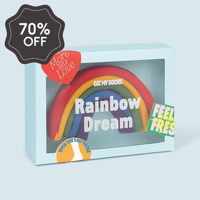 Rainbow Self Love Adult Novelty Socks