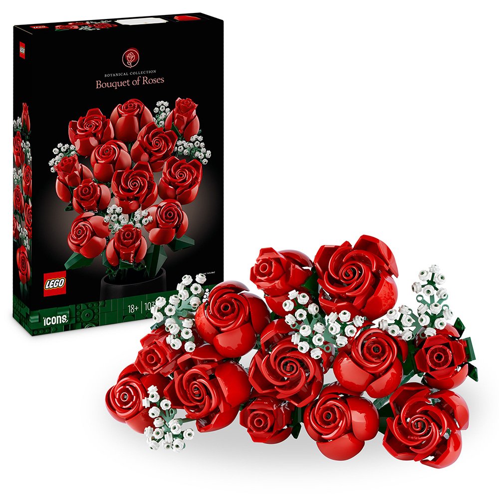 Lego Icons Bouquet Of Roses Flowers 10328