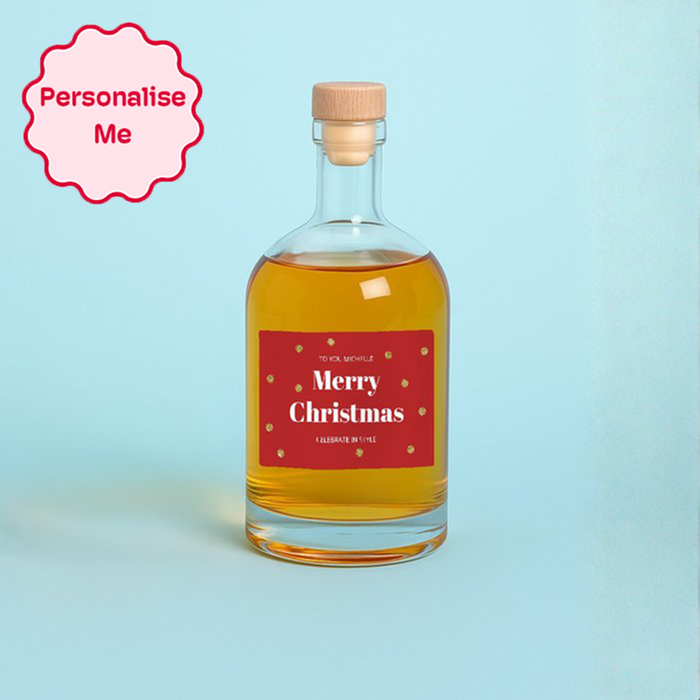 Personalised Merry Christmas Rum 50cl