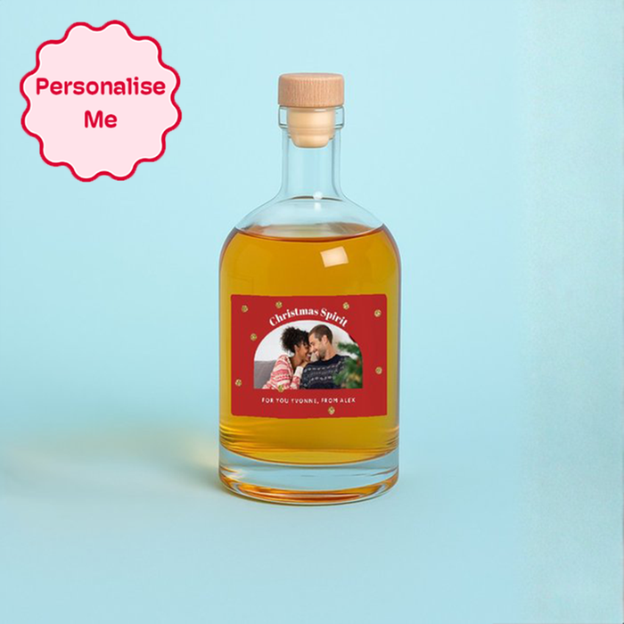 Personalised Christmas Spirit Photo Upload Rum 50cl