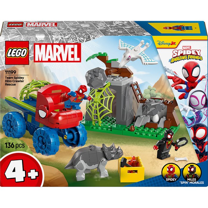  LEGO Marvel Spidey And His Amazing Friends Team Spidey Dino Crawler Rescue 11199