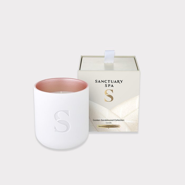 Sanctuary Spa Golden Sandalwood Scented Candle