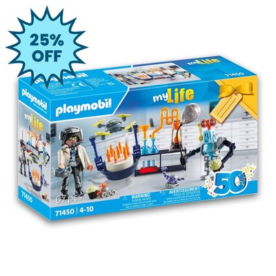 Playmobil Researchers with Robots (71450)