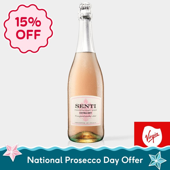 Virgin Wines Senti Prosecco Rosé Extra Dry 75cl