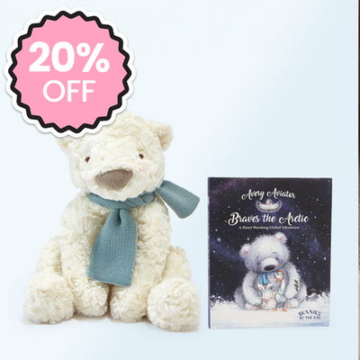 Boris Bearialis Plush & Avery Aviator Braves the Arctic Book