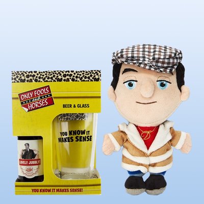 Only Fools and Horses Beer, Glass and Giant Plush Gift Set