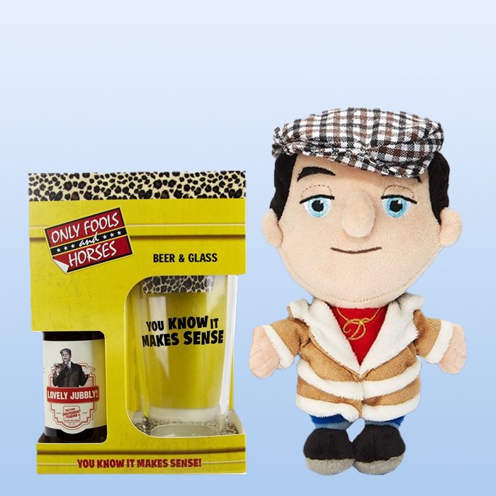 Moonpig Only Fools And Horses Beer, Glass And Giant Plush Gift Set
