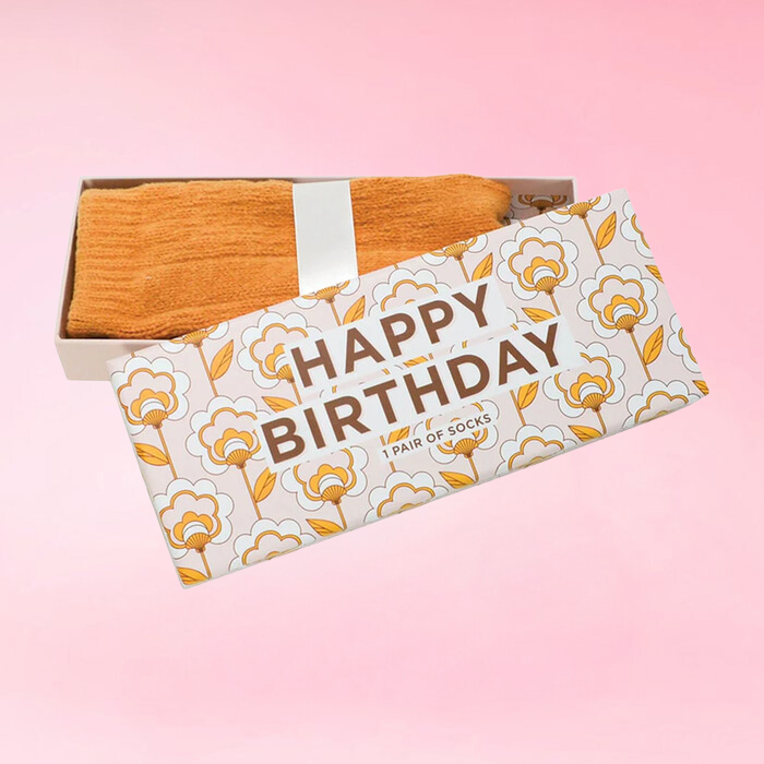 Happy Birthday Boxed Socks by Annabel Trends