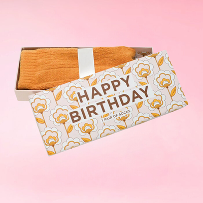 Happy Birthday Boxed Socks by Annabel Trends