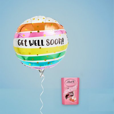 Get Well Soon Balloon and Chocolate Gift Set