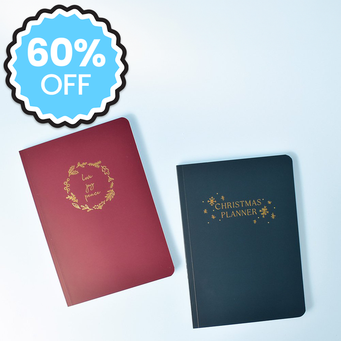 Posh Totty Gold Foil Christmas List Notebook Set