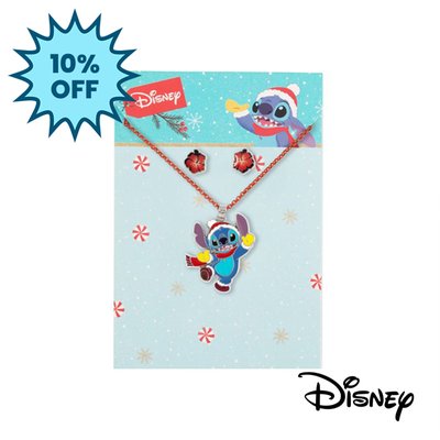 Disney Stitch Earrings & Necklace Gift Set