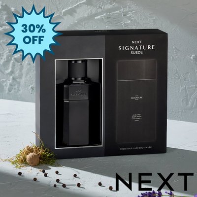 NEXT Signature Suede 100ml Eau de Parfum and 200ml Hair and Body Wash Gift Set