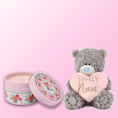 Lovely Nan Tatty & Mini Tin Candle Gift Set