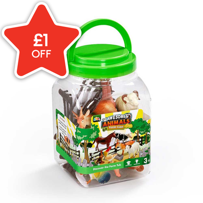 Awesome Animals Discover the Farm Figure Tub