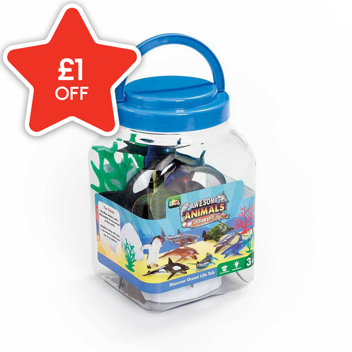 Awesome Animals Discover Ocean Life Figure Tub