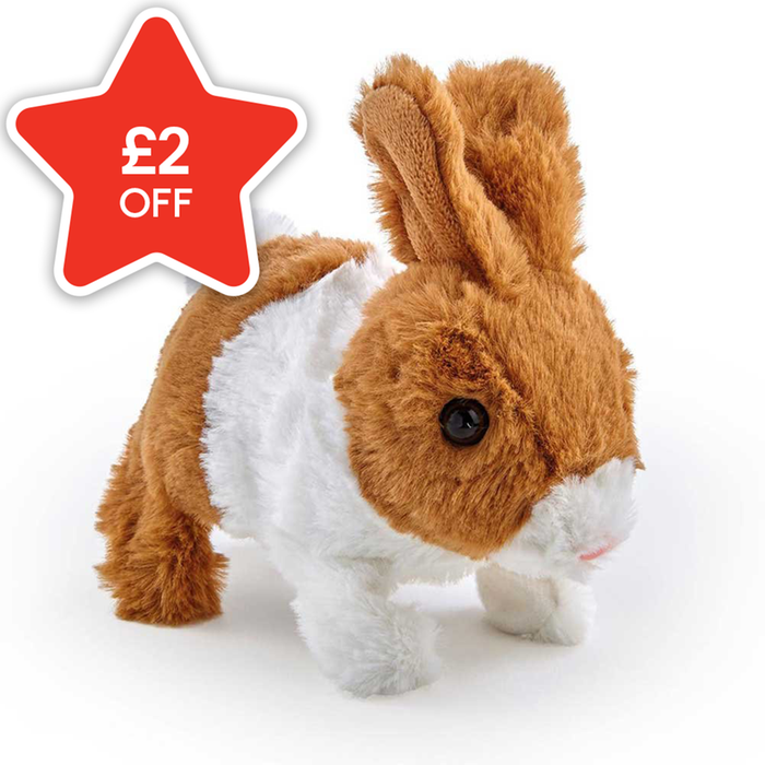 Pitter Patter Pets Teeny Weeny Brown Bunny Electronic Pet