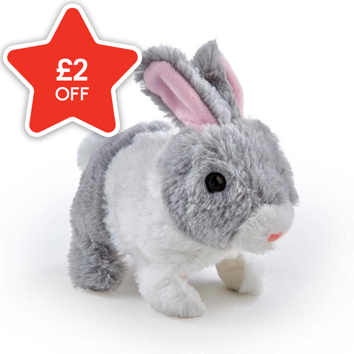 Pitter Patter Pets Teeny Weeny Grey Bunny Electronic Pet
