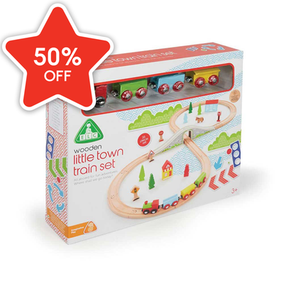 Early Learning Centre Wooden Little Town Train Set