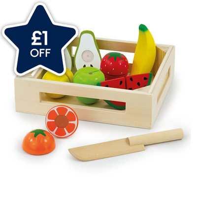 Early Learning Centre Wooden Crate of Fruit Playset