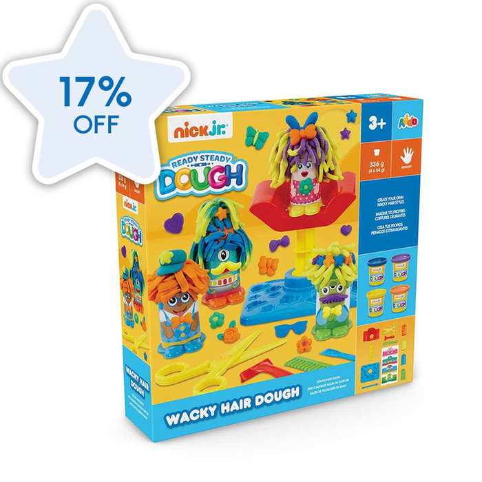 Nick Jr. Ready Steady Dough Wacky Hair Playset