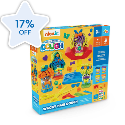 Nick Jr. Ready Steady Dough Wacky Hair Playset