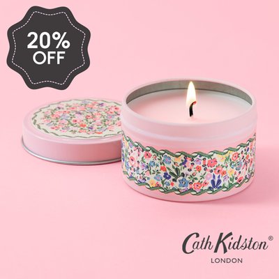 Cath Kidston Pink Floral Ditsy Tin Candle