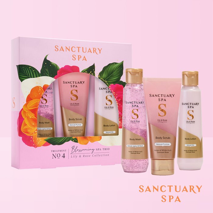 Sanctuary Spa Lily & Rose Blossoming Spa Trio
