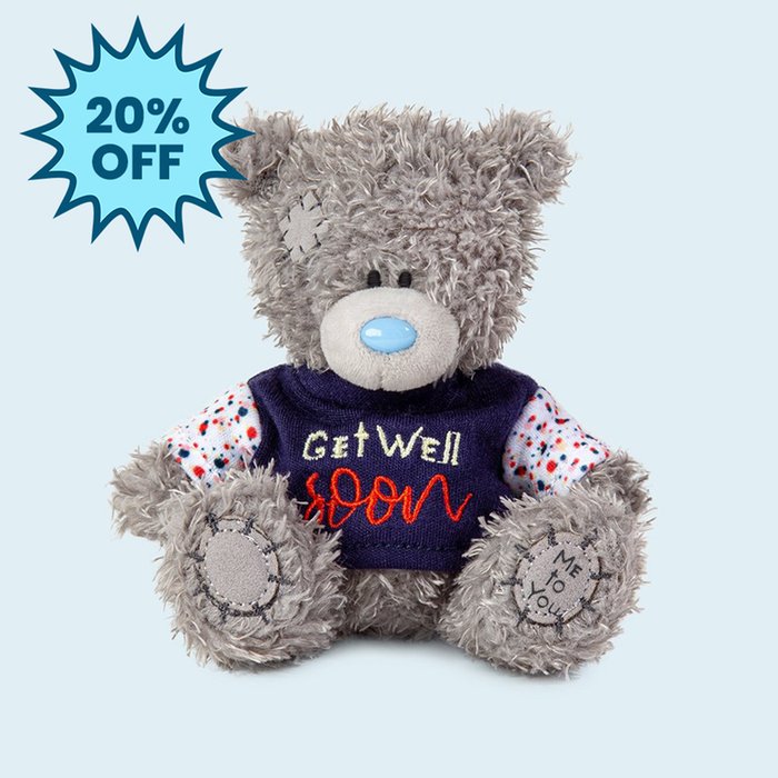 Tatty Teddy 10cm Get Well Soon Bear