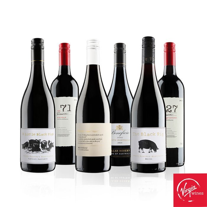 Virgin Wines Big Hitting Aussie Reds Gift Set (6 Bottles)