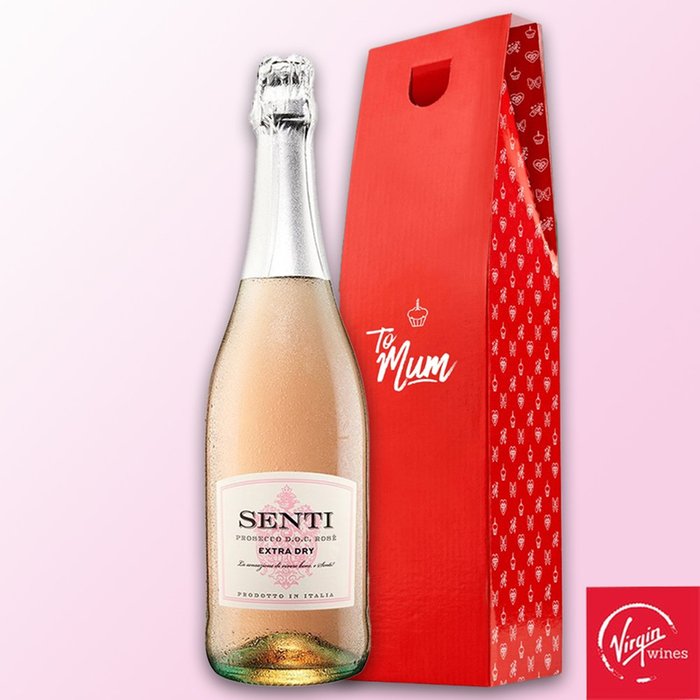 Virgin Wines To Mum Senti Prosecco Rose Extra Dry Gift Box