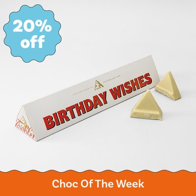  Birthday Wishes  White Chocolate Toblerone (360g)