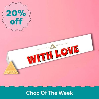  With Love  White Chocolate Toblerone (360g)